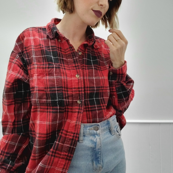 Classic Red and Black Flannel Long Sleeve - Picture 7 of 7